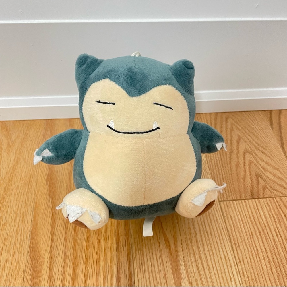 Pokemon Snorlax Stuffed Animal - Green and Cream